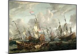 The Four Day's Battle, 1-4 June 1666-Abraham Storck-Mounted Giclee Print