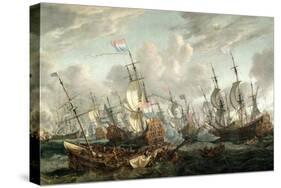 The Four Day's Battle, 1-4 June 1666-Abraham Storck-Stretched Canvas