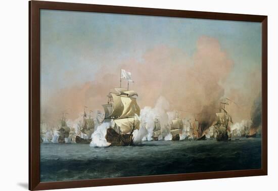 The Four Days' Battle, 1st-4th June 1666: The Royal Prince-Willem Van De, The Younger Velde-Framed Giclee Print