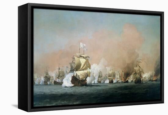 The Four Days' Battle, 1st-4th June 1666: The Royal Prince-Willem Van De, The Younger Velde-Framed Stretched Canvas