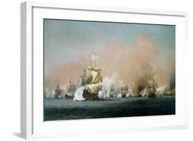 The Four Days' Battle, 1st-4th June 1666: The Royal Prince-Willem Van De, The Younger Velde-Framed Giclee Print