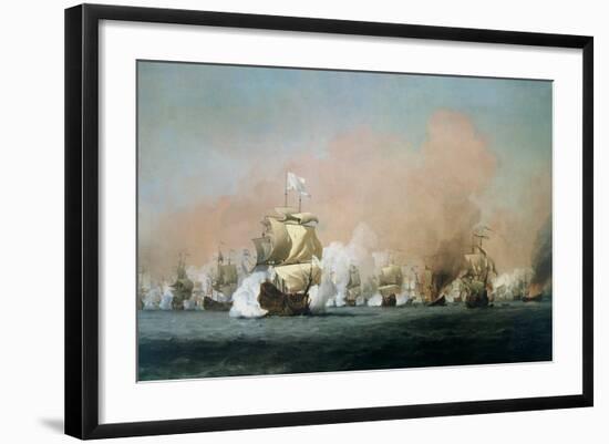 The Four Days' Battle, 1st-4th June 1666: The Royal Prince-Willem Van De, The Younger Velde-Framed Giclee Print