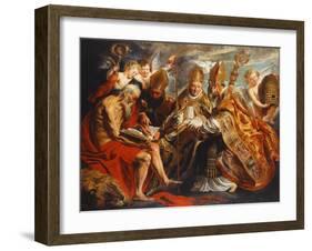 The Four Doctors of the Church-Jacob Jordaens-Framed Giclee Print
