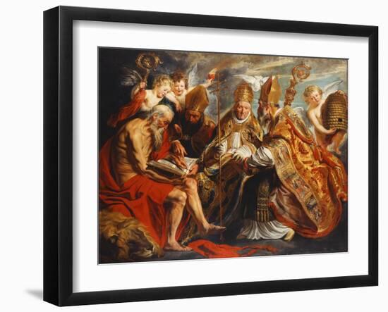 The Four Doctors of the Church-Jacob Jordaens-Framed Giclee Print