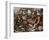 The Four Elements: a Fishmonger's Stall in a Town with the Miraculous Draught of Fishes Beyond -…-Joachim Beuckelaer-Framed Giclee Print