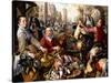 The Four Elements: a Poultry Stall in a Town with the Prodigal Son Beyond - an Allegory of Air-Joachim Beuckelaer-Stretched Canvas