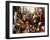 The Four Elements: a Poultry Stall in a Town with the Prodigal Son Beyond - an Allegory of Air-Joachim Beuckelaer-Framed Giclee Print
