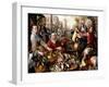 The Four Elements: a Poultry Stall in a Town with the Prodigal Son Beyond - an Allegory of Air-Joachim Beuckelaer-Framed Giclee Print