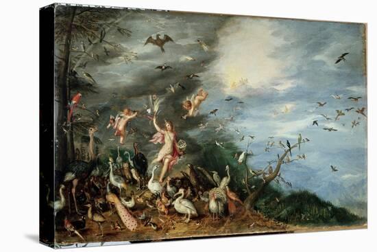 The Four Elements: Allegory of Air (Oil on Panel, 1594)-Jan the Elder Brueghel-Stretched Canvas