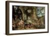 The Four Elements: Allegory of Fire (Oil on Panel, 1594)-Jan the Elder Brueghel-Framed Giclee Print