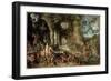 The Four Elements: Allegory of Fire (Oil on Panel, 1594)-Jan the Elder Brueghel-Framed Giclee Print