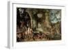 The Four Elements: Allegory of Fire (Oil on Panel, 1594)-Jan the Elder Brueghel-Framed Giclee Print