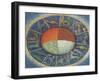 The Four Elements of Earth with the Twelve Signs of the Zodiac, from "Des Proprietez Des Choses"-null-Framed Giclee Print