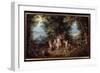 The Four Elements: the Earth Allegory. View of Earth Paradise, 1610 (Oil on Canvas)-Jan the Elder Brueghel-Framed Giclee Print