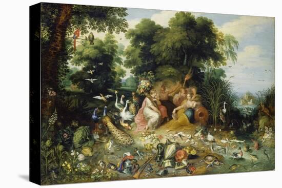 The Four Elements-Feb Brueghel the Elder-Stretched Canvas