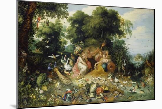 The Four Elements-Feb Brueghel the Elder-Mounted Giclee Print