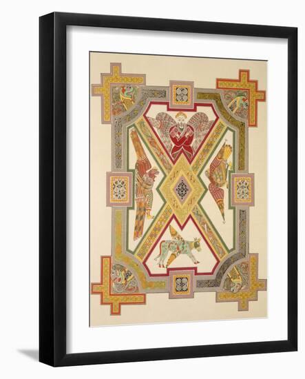 The Four Evangelists, from a Facsimile Copy of the Book of Kells, Pub. by Day and Son-Irish School-Framed Giclee Print