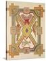 The Four Evangelists, from a Facsimile Copy of the Book of Kells, Pub. by Day and Son-Irish School-Stretched Canvas