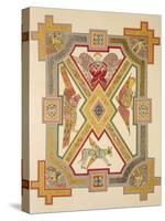 The Four Evangelists, from a Facsimile Copy of the Book of Kells, Pub. by Day and Son-Irish School-Stretched Canvas