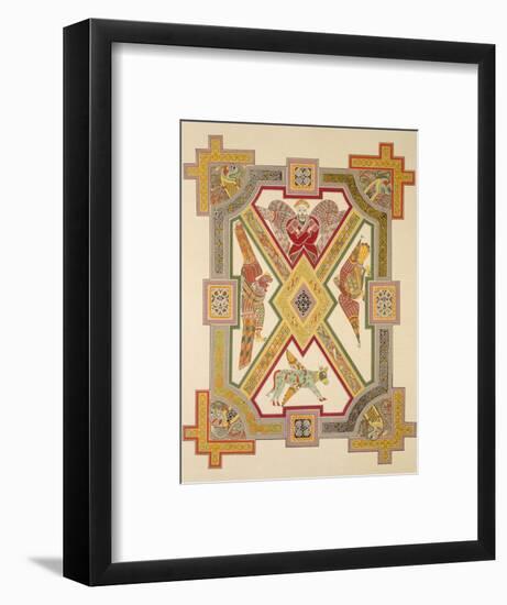 The Four Evangelists, from a Facsimile Copy of the Book of Kells, Pub. by Day and Son-Irish School-Framed Premium Giclee Print