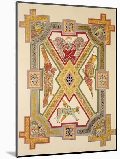 The Four Evangelists, from a Facsimile Copy of the Book of Kells, Pub. by Day and Son-Irish School-Mounted Premium Giclee Print