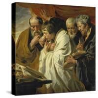 The Four Evangelists-Jacob Jordaens-Stretched Canvas
