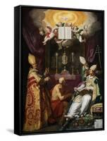 The Four Fathers of the Latin Church-Abraham Bloemaert-Framed Stretched Canvas