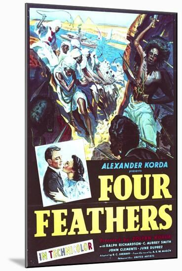 The Four Feathers - Movie Poster Reproduction-null-Mounted Photo