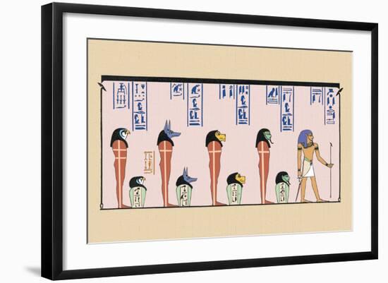 The Four Genii of Hades-J. Gardner Wilkinson-Framed Art Print