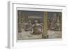 The Four Guards Sat Down and Watched Him-James Tissot-Framed Giclee Print