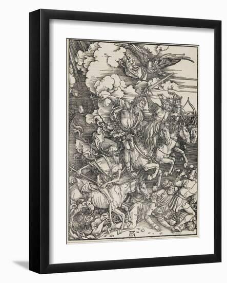 The Four Horsemen, 1496-1498-Albrecht Dürer-Framed Giclee Print