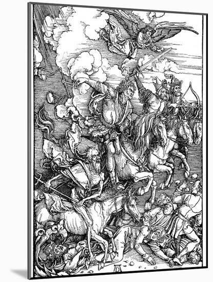 The Four Horsemen of the Apocalypse, 1498-Albrecht Durer-Mounted Giclee Print