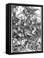 The Four Horsemen of the Apocalypse, 1498-Albrecht Durer-Framed Stretched Canvas