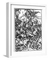 The Four Horsemen of the Apocalypse, 1498-Albrecht Durer-Framed Giclee Print