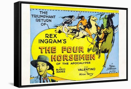 The Four Horsemen of the Apocalypse Movie Rudolphe Valentino Poster Print-null-Framed Stretched Canvas