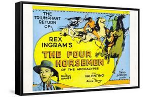 The Four Horsemen of the Apocalypse Movie Rudolphe Valentino Poster Print-null-Framed Stretched Canvas