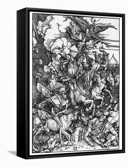 The Four Horsemen of the Apocalypse-Albrecht Dürer-Framed Stretched Canvas