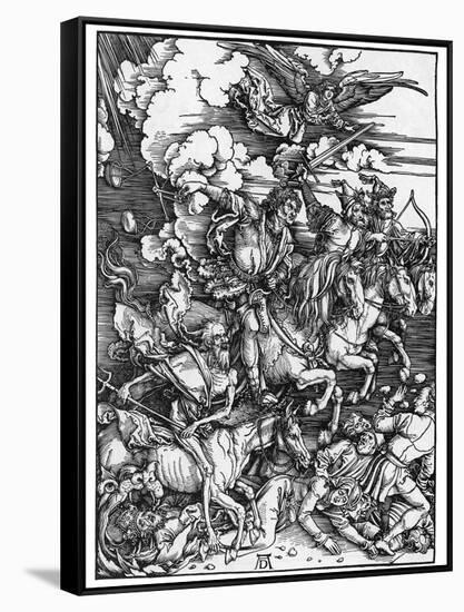 The Four Horsemen of the Apocalypse-Albrecht Dürer-Framed Stretched Canvas