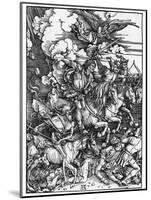 The Four Horsemen of the Apocalypse-Albrecht Dürer-Mounted Photographic Print