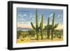 The Four Horsemen, Saguaro Cacti-null-Framed Art Print