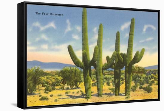 The Four Horsemen, Saguaro Cacti-null-Framed Stretched Canvas