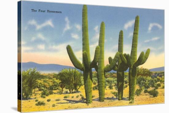 The Four Horsemen, Saguaro Cacti-null-Stretched Canvas