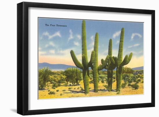 The Four Horsemen, Saguaro Cacti-null-Framed Art Print