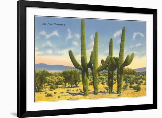 The Four Horsemen, Saguaro Cacti-null-Framed Premium Giclee Print