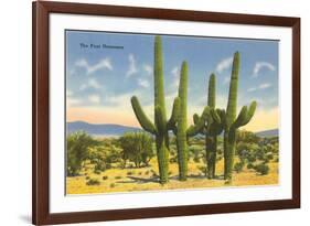 The Four Horsemen, Saguaro Cacti-null-Framed Art Print