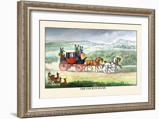 The Four in Hand-Henry Thomas Alken-Framed Art Print