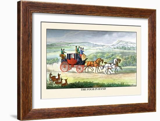 The Four in Hand-Henry Thomas Alken-Framed Art Print