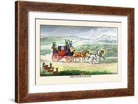 The Four in Hand-Henry Thomas Alken-Framed Art Print