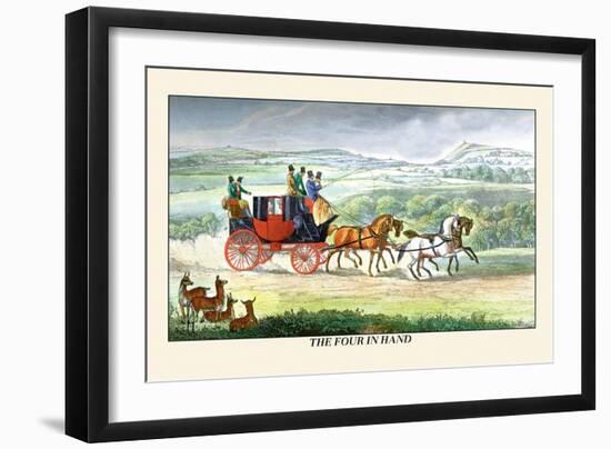 The Four in Hand-Henry Thomas Alken-Framed Art Print