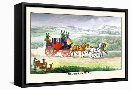 The Four in Hand-Henry Thomas Alken-Framed Stretched Canvas